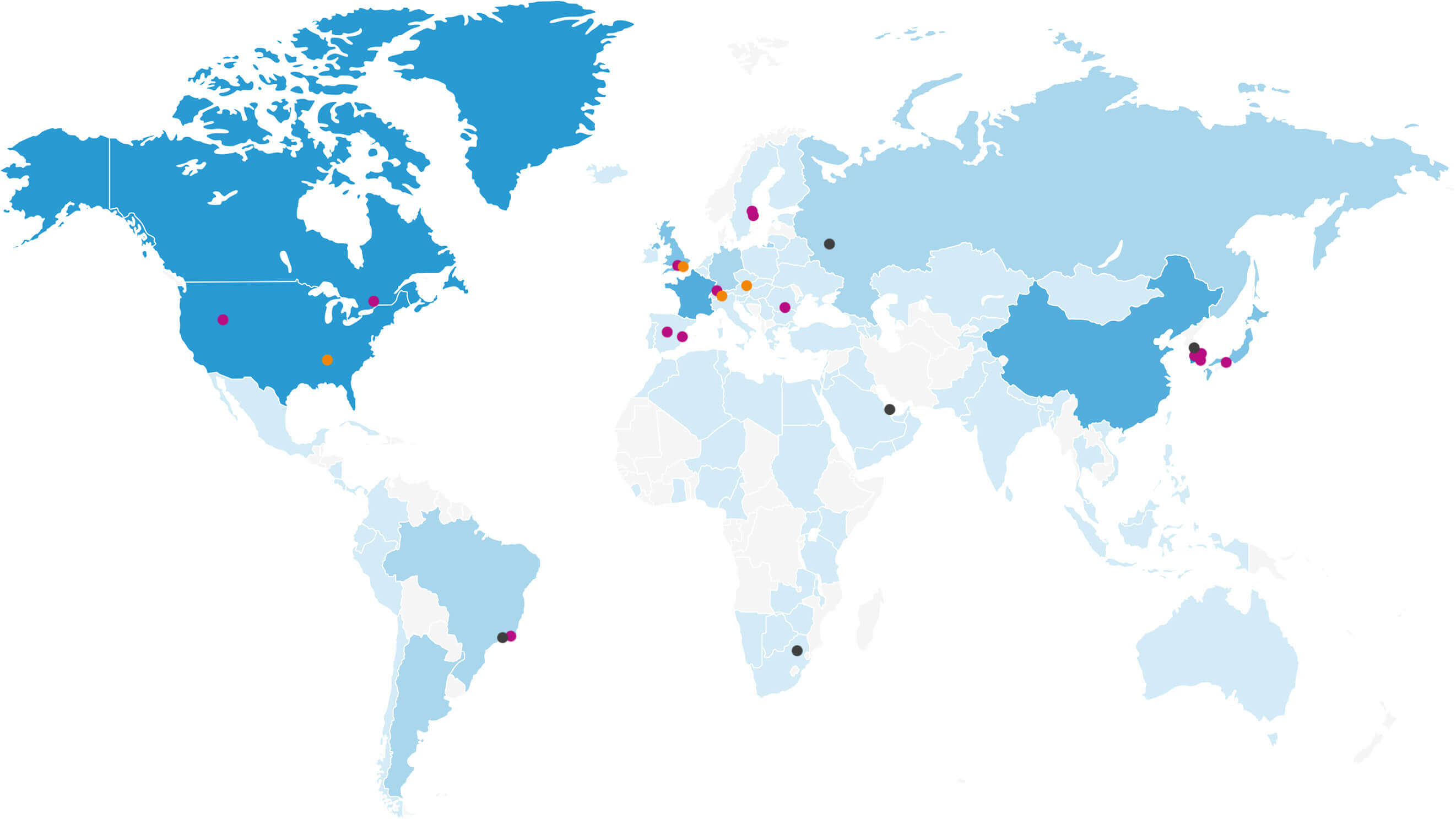 alumni distribution map